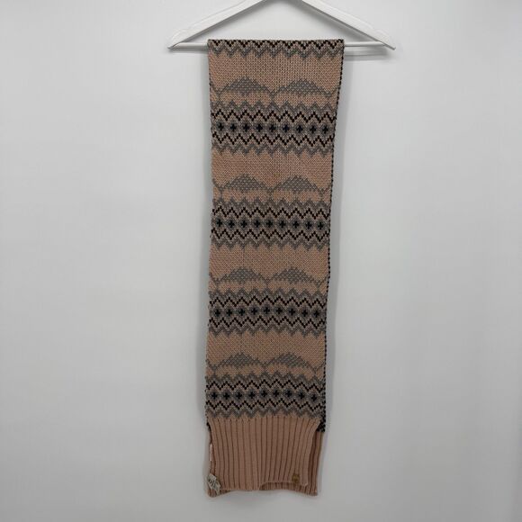 Timberland Pink Multicolor Reversible Acrylic Knit Scarf Long Womens Winter OS - Picture 1 of 11